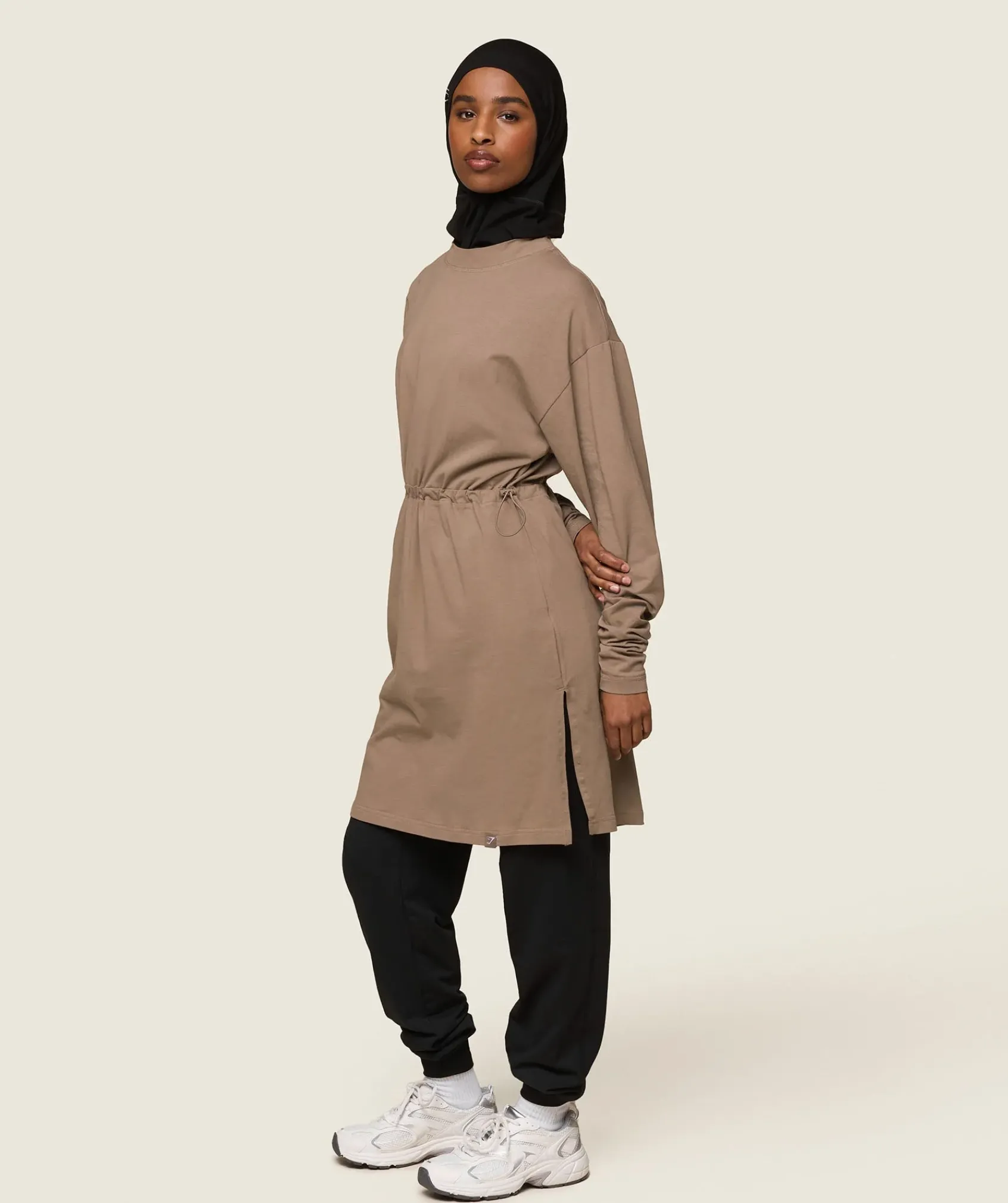 DAMES Gymshark Bedekkende Sportkleding|Sportjumpsuit*GS x Leana Deeb Tunic