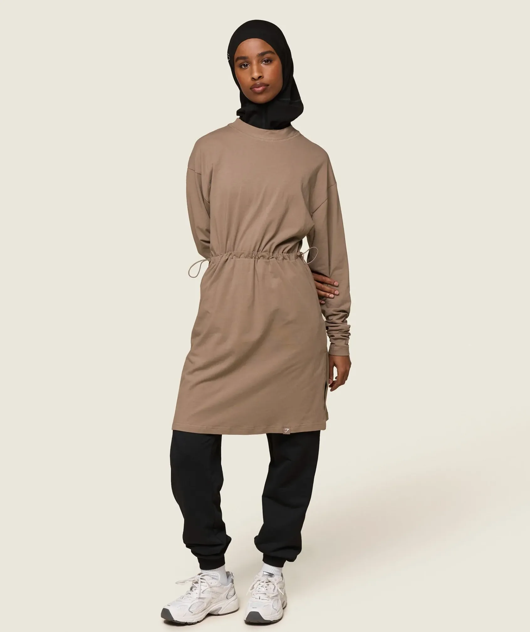 DAMES Gymshark Bedekkende Sportkleding|Sportjumpsuit*GS x Leana Deeb Tunic