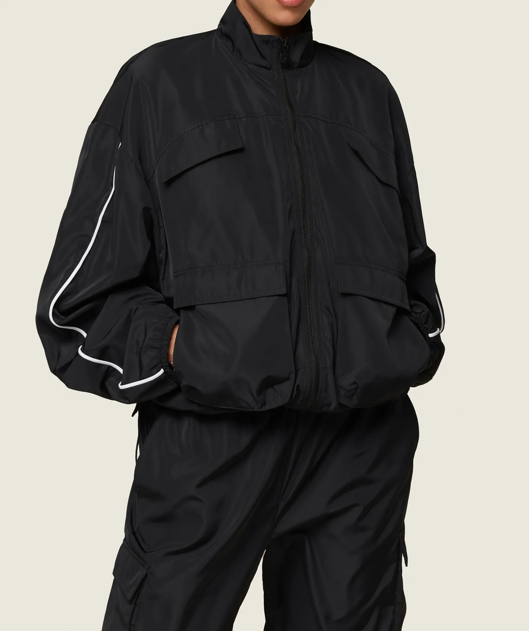 DAMES Gymshark Bedekkende Sportkleding|Sportjacks*GS x Leana Deeb Woven Jacket