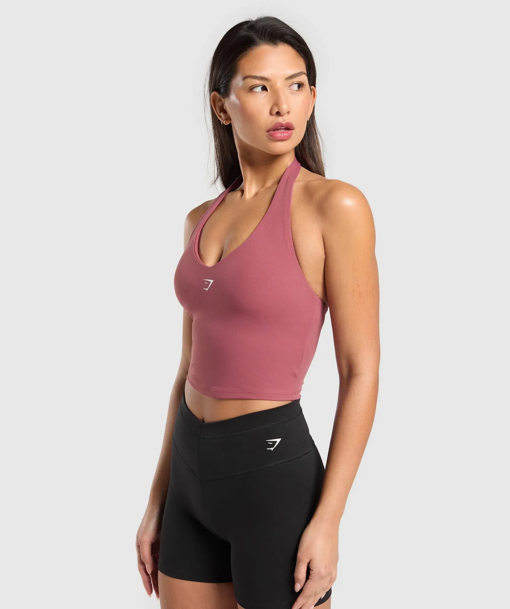 DAMES Gymshark T-shirts*Halter Neck Cami with Shelf