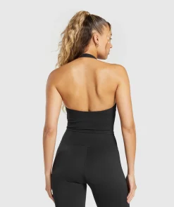 DAMES Gymshark Croptops|Tanktops*Halter Neck Cami with Shelf