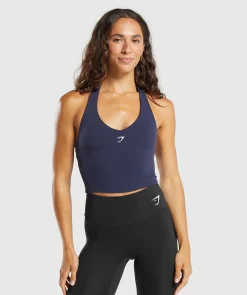 DAMES Gymshark Croptops|T-shirts*Halter Neck Cami with Shelf