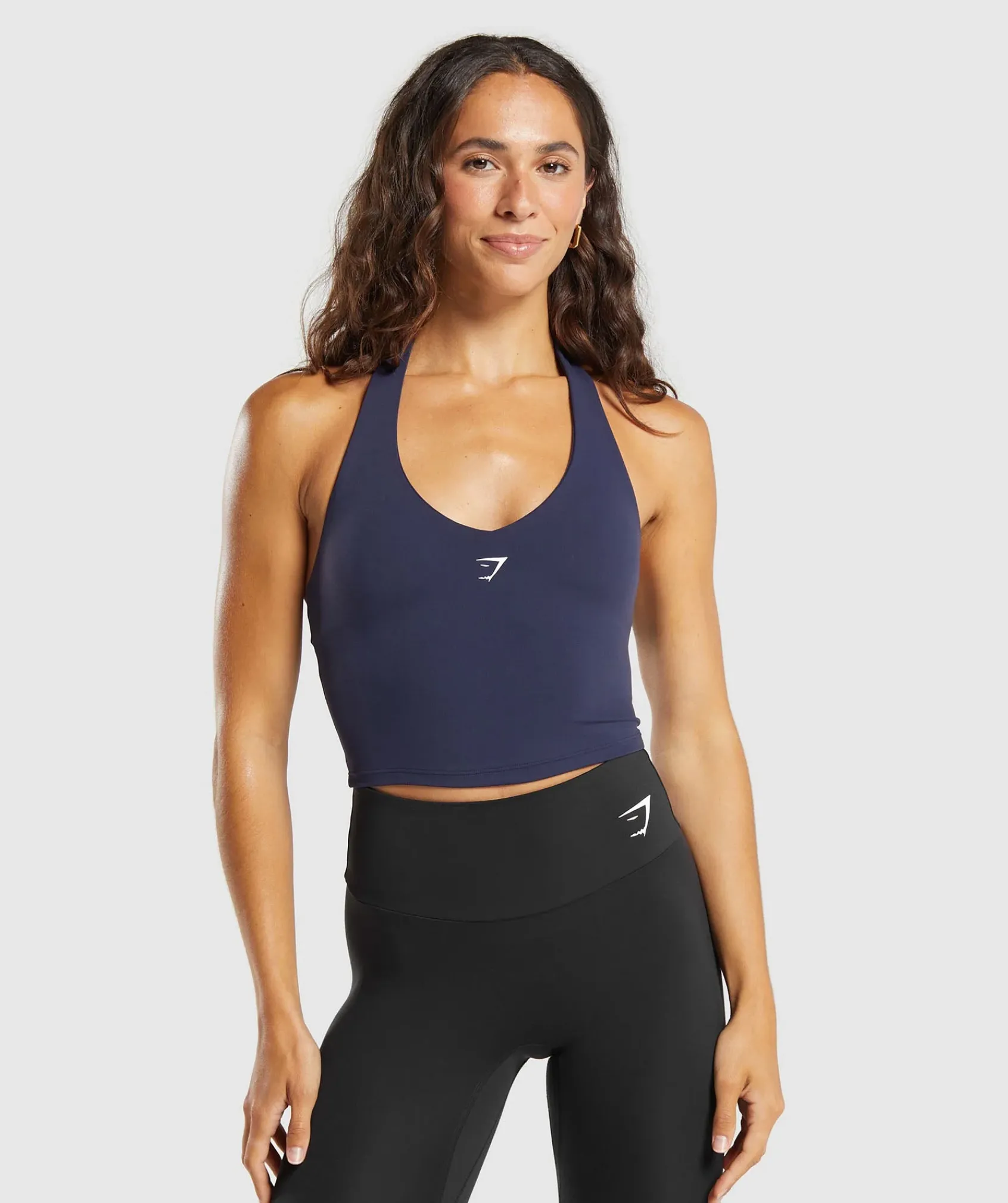 DAMES Gymshark Croptops|T-shirts*Halter Neck Cami with Shelf