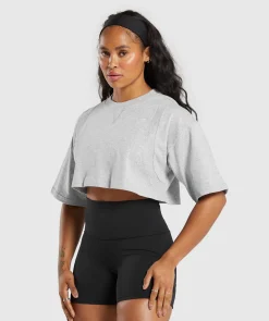 DAMES Gymshark Croptops|T-shirts*Heavyweight Cotton Crop T-Shirt