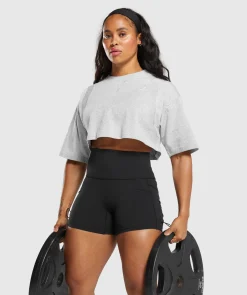 DAMES Gymshark Croptops|T-shirts*Heavyweight Cotton Crop T-Shirt