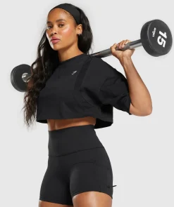 DAMES Gymshark Croptops|T-shirts*Heavyweight Cotton Crop T-Shirt