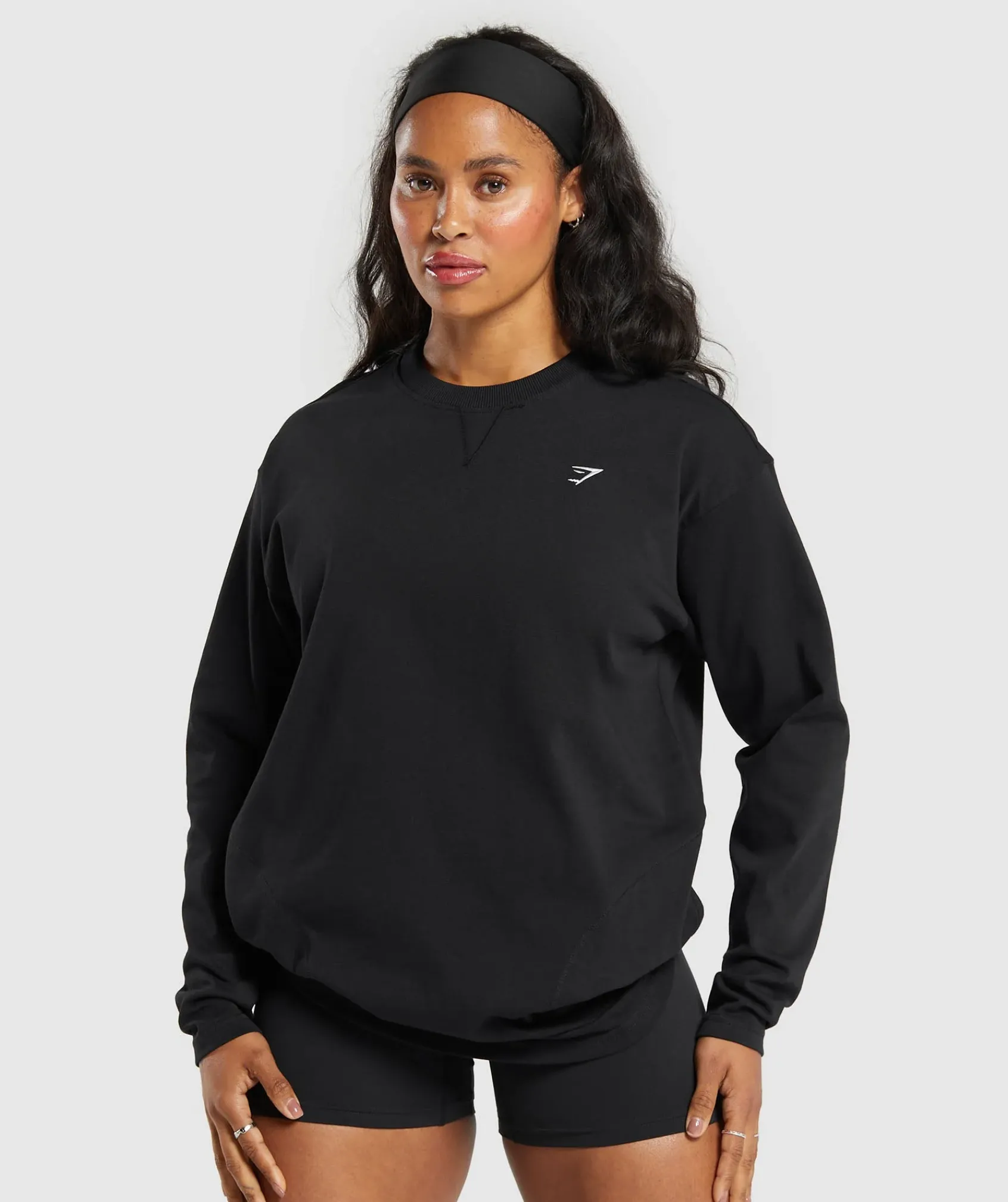 DAMES Gymshark Bedekkende Sportkleding|T-shirts*Heavyweight Cotton Long Sleeve Top