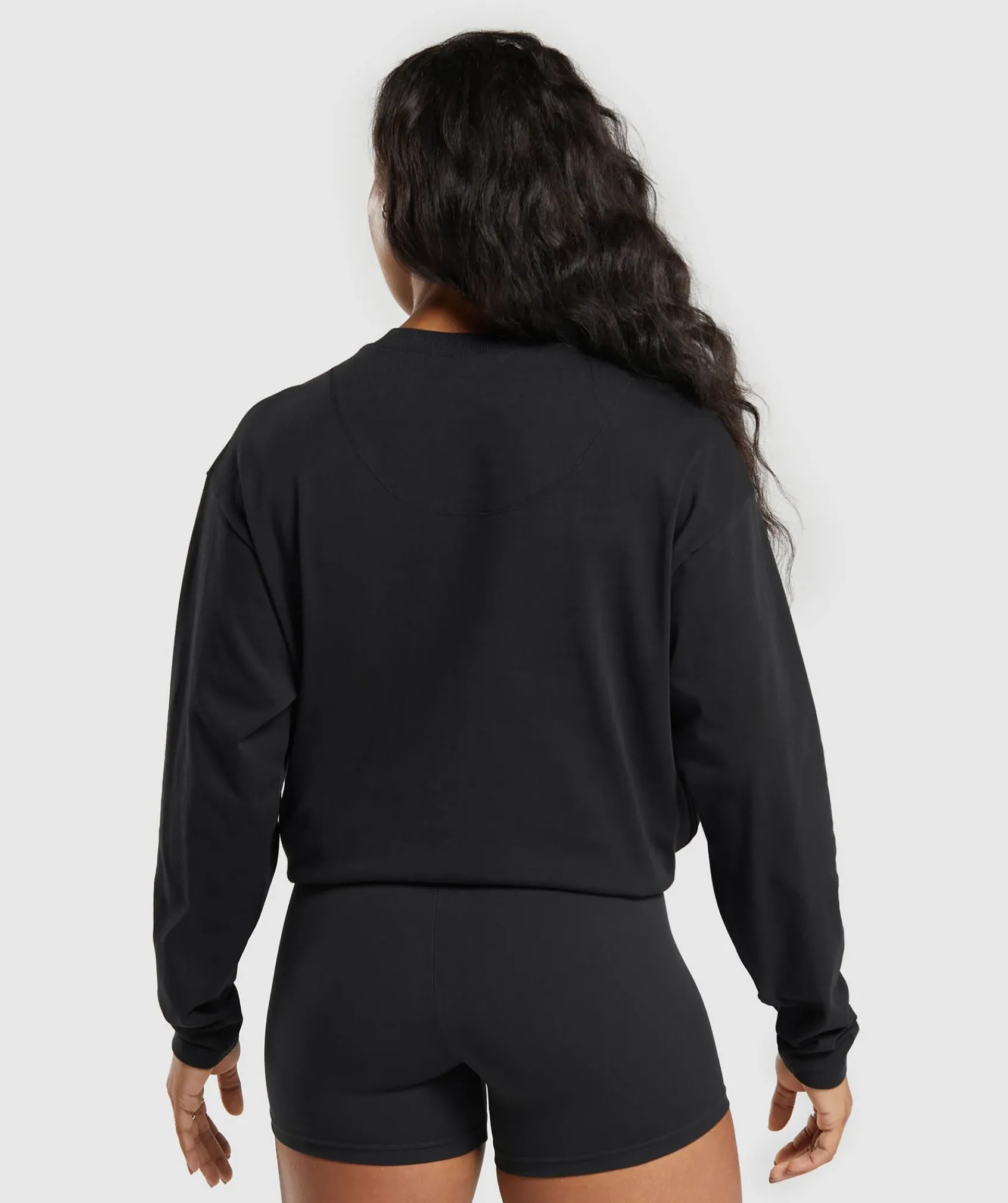 DAMES Gymshark Bedekkende Sportkleding|T-shirts*Heavyweight Cotton Long Sleeve Top