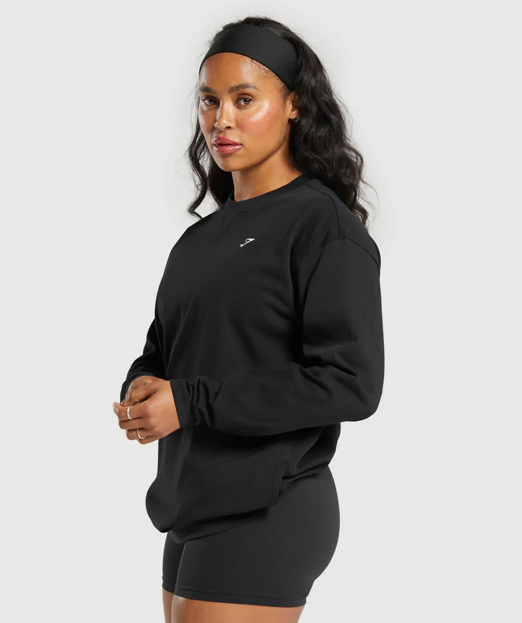 DAMES Gymshark Bedekkende Sportkleding|T-shirts*Heavyweight Cotton Long Sleeve Top