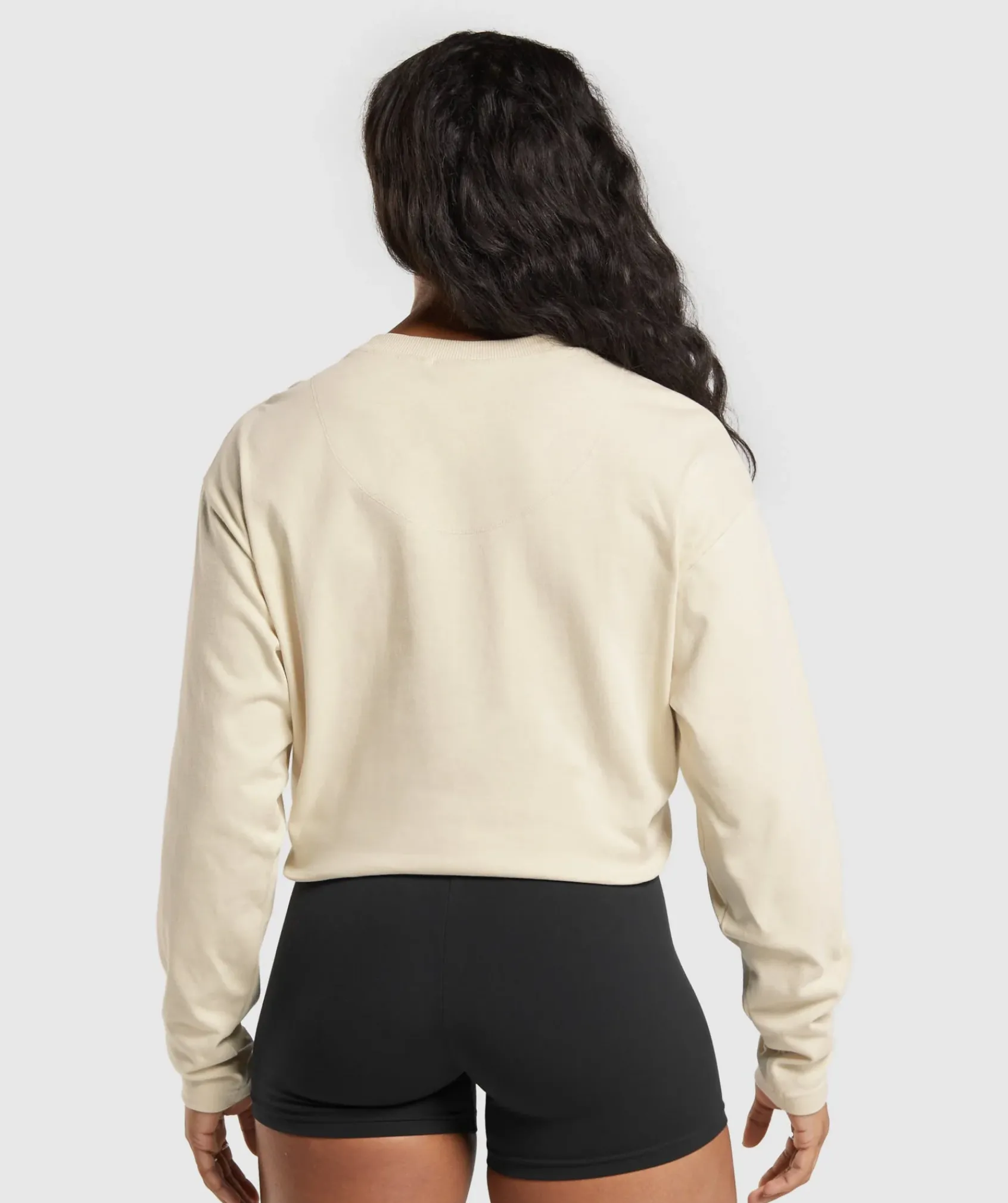 DAMES Gymshark Bedekkende Sportkleding|T-shirts*Heavyweight Cotton Long Sleeve Top