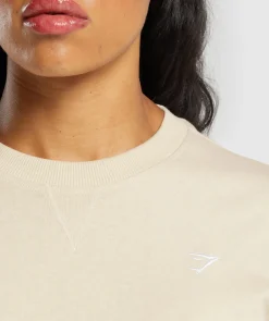 DAMES Gymshark Bedekkende Sportkleding|T-shirts*Heavyweight Cotton Long Sleeve Top
