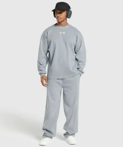 Heren Gymshark Hoodies & Truien*Heavyweight Rib Crew