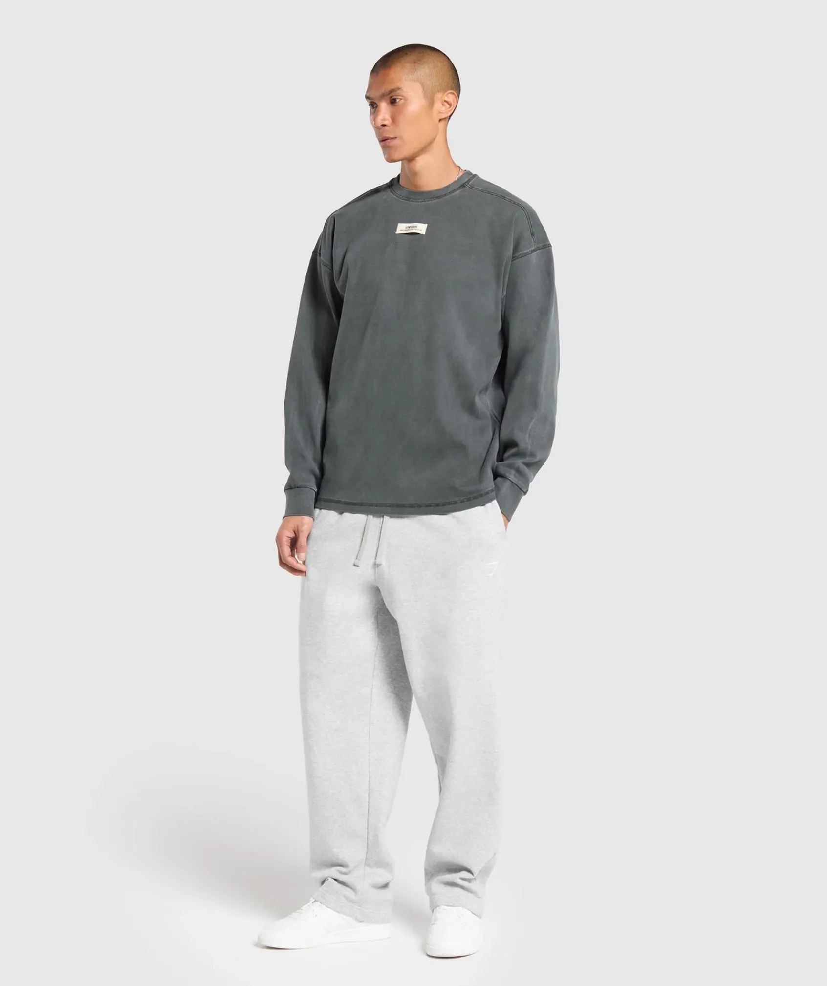 Heren Gymshark Hoodies & Truien*Heavyweight Rib Crew