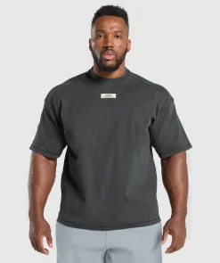 Heren Gymshark Hoodies & Truien|T-shirts*Heavyweight Rib Short Sleeve Crew