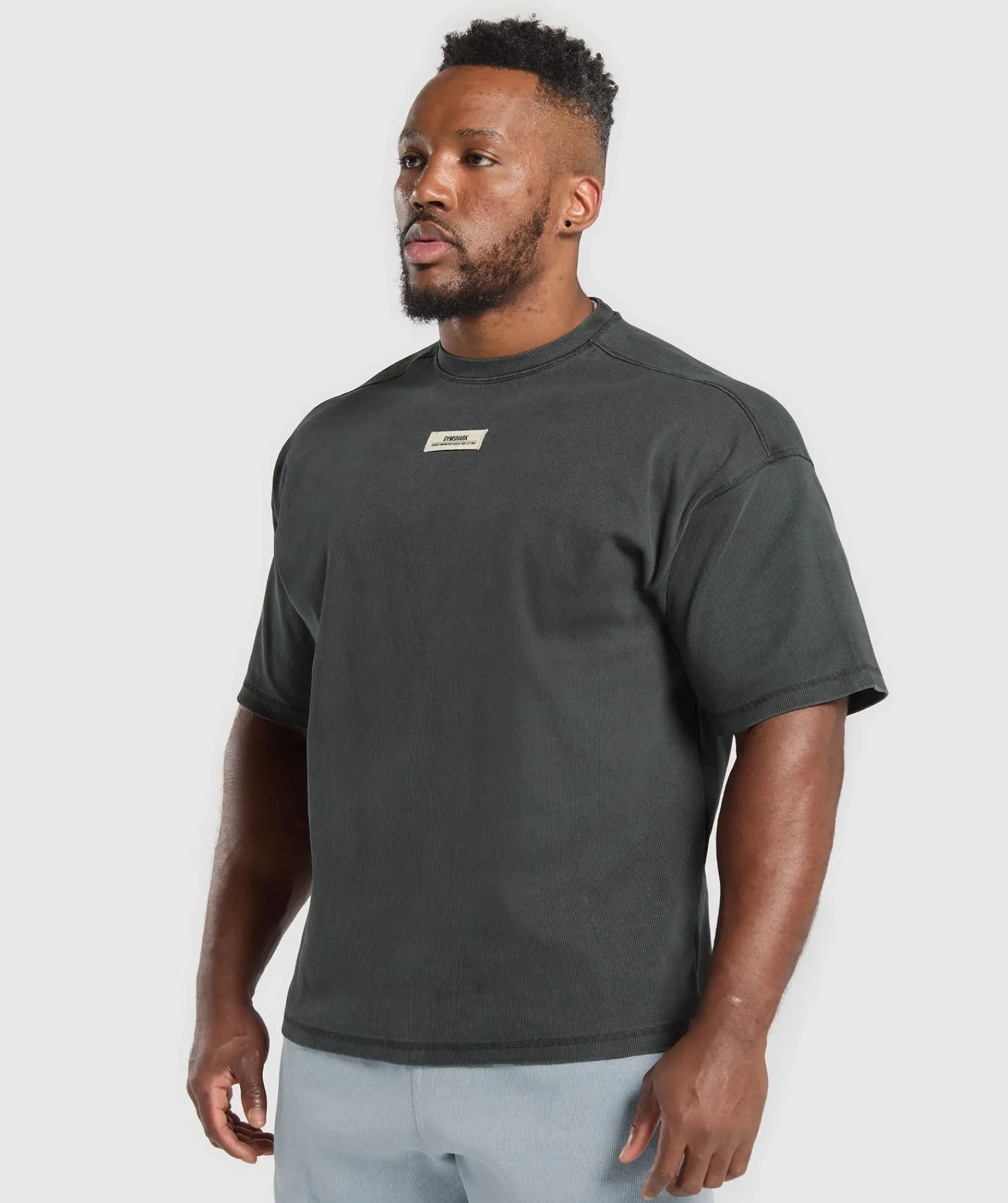 Heren Gymshark Hoodies & Truien|T-shirts*Heavyweight Rib Short Sleeve Crew