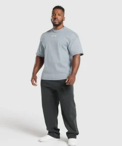 Heren Gymshark Hoodies & Truien|T-shirts*Heavyweight Rib Short Sleeve Crew