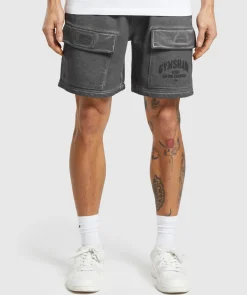 Heren Gymshark Shorts|Cargobroeken*Heavyweight Washed Cargo Shorts