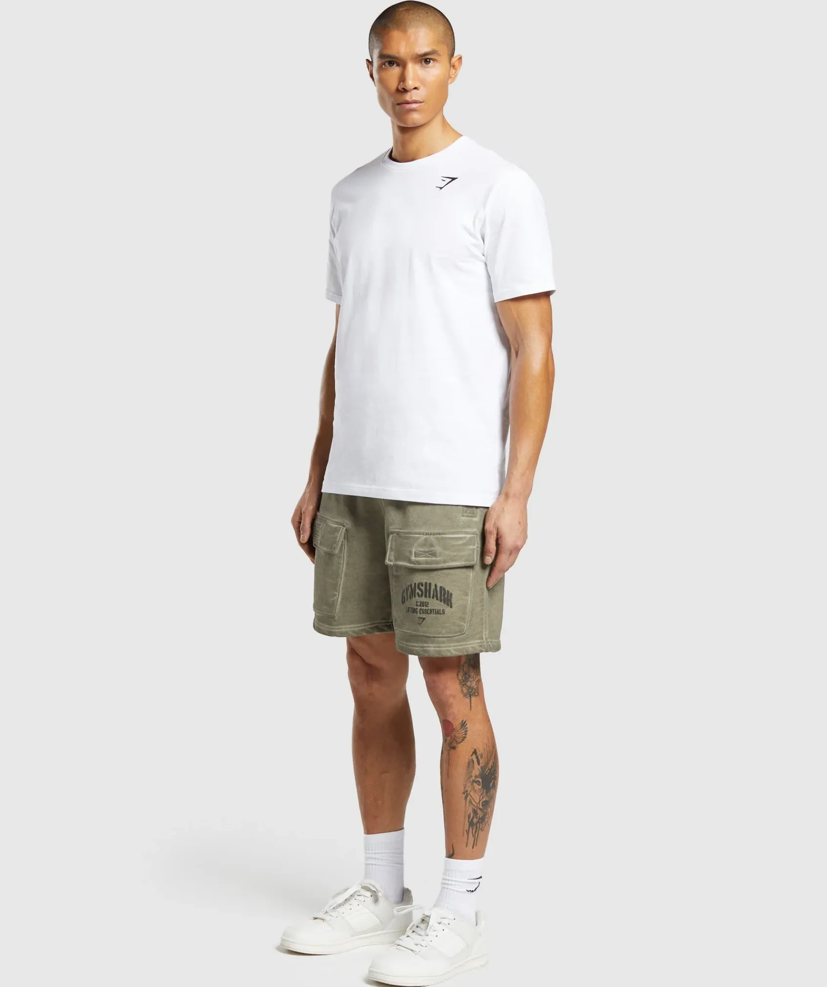 Heren Gymshark Shorts|Cargobroeken*Heavyweight Washed Cargo Shorts