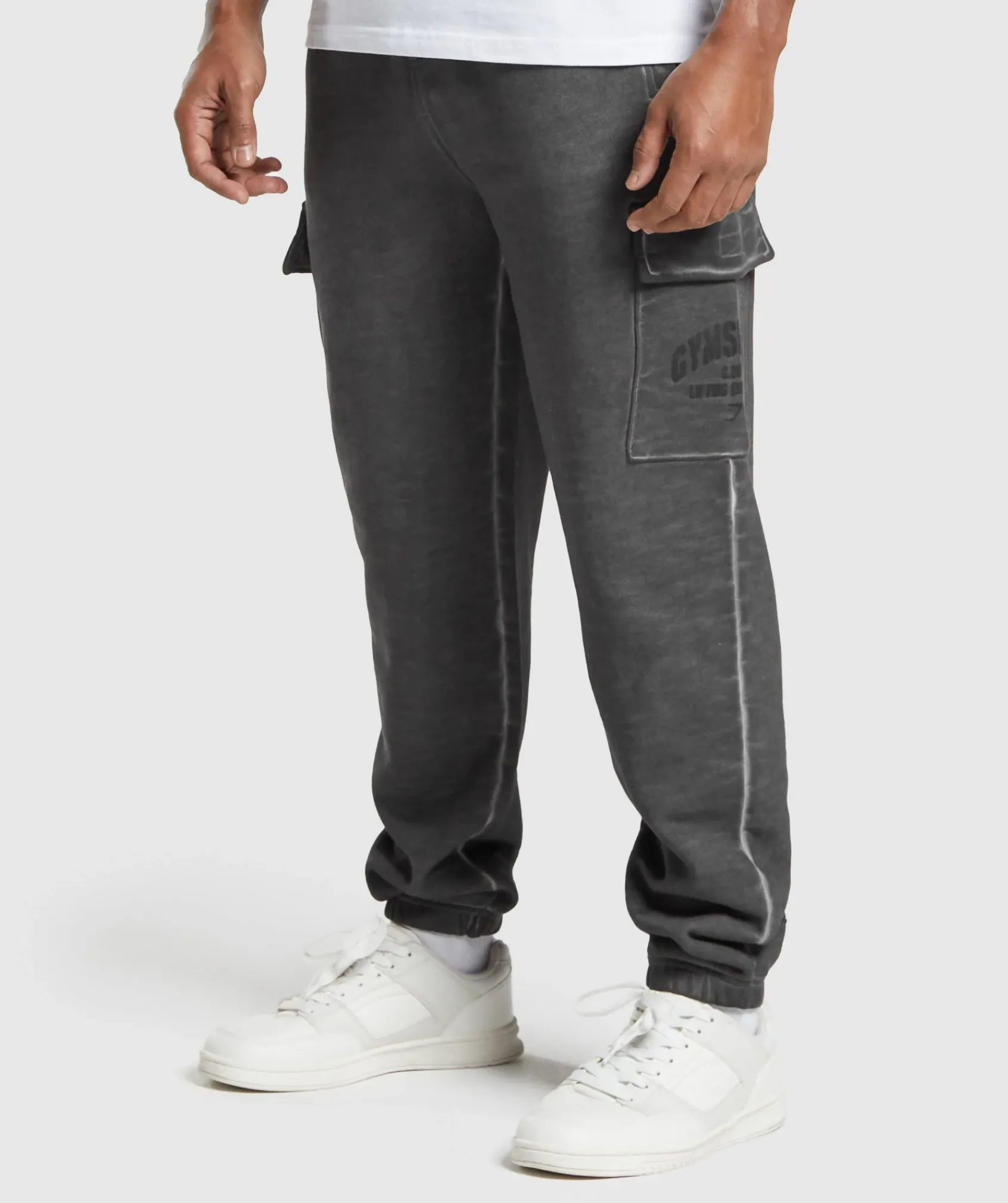 Heren Gymshark Joggingbroeken|Cargobroeken*Heavyweight Washed Cargo Joggers