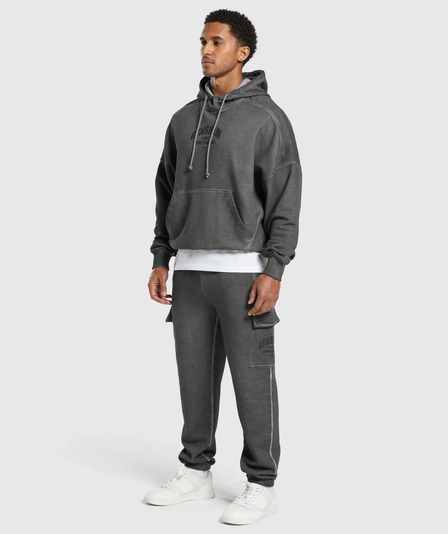 Heren Gymshark Joggingbroeken|Cargobroeken*Heavyweight Washed Cargo Joggers