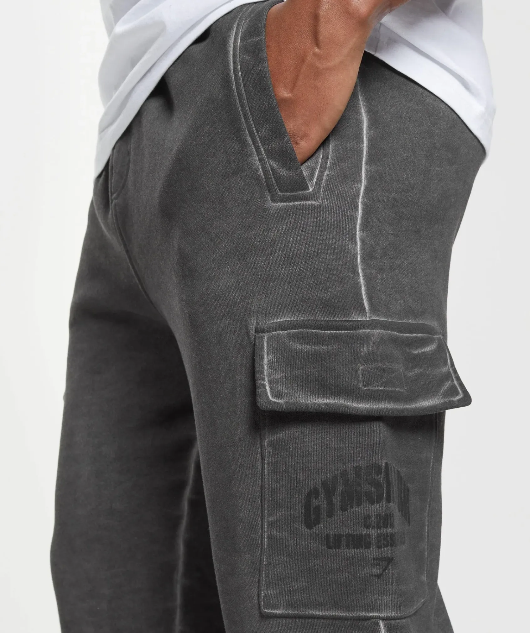 Heren Gymshark Joggingbroeken|Cargobroeken*Heavyweight Washed Cargo Joggers