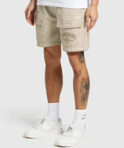 Heren Gymshark Shorts|Cargobroeken*Heavyweight Washed Cargo Shorts