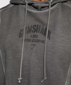 Heren Gymshark Hoodies & Truien*Heavyweight Washed Cut Off Hoodie
