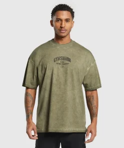 Heren Gymshark T-shirts*Heavyweight Washed T-Shirt