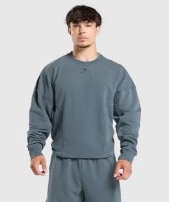 Heren Gymshark Hoodies & Truien*Heritage Washed Crew