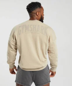 Heren Gymshark Hoodies & Truien*Heritage Washed Crew