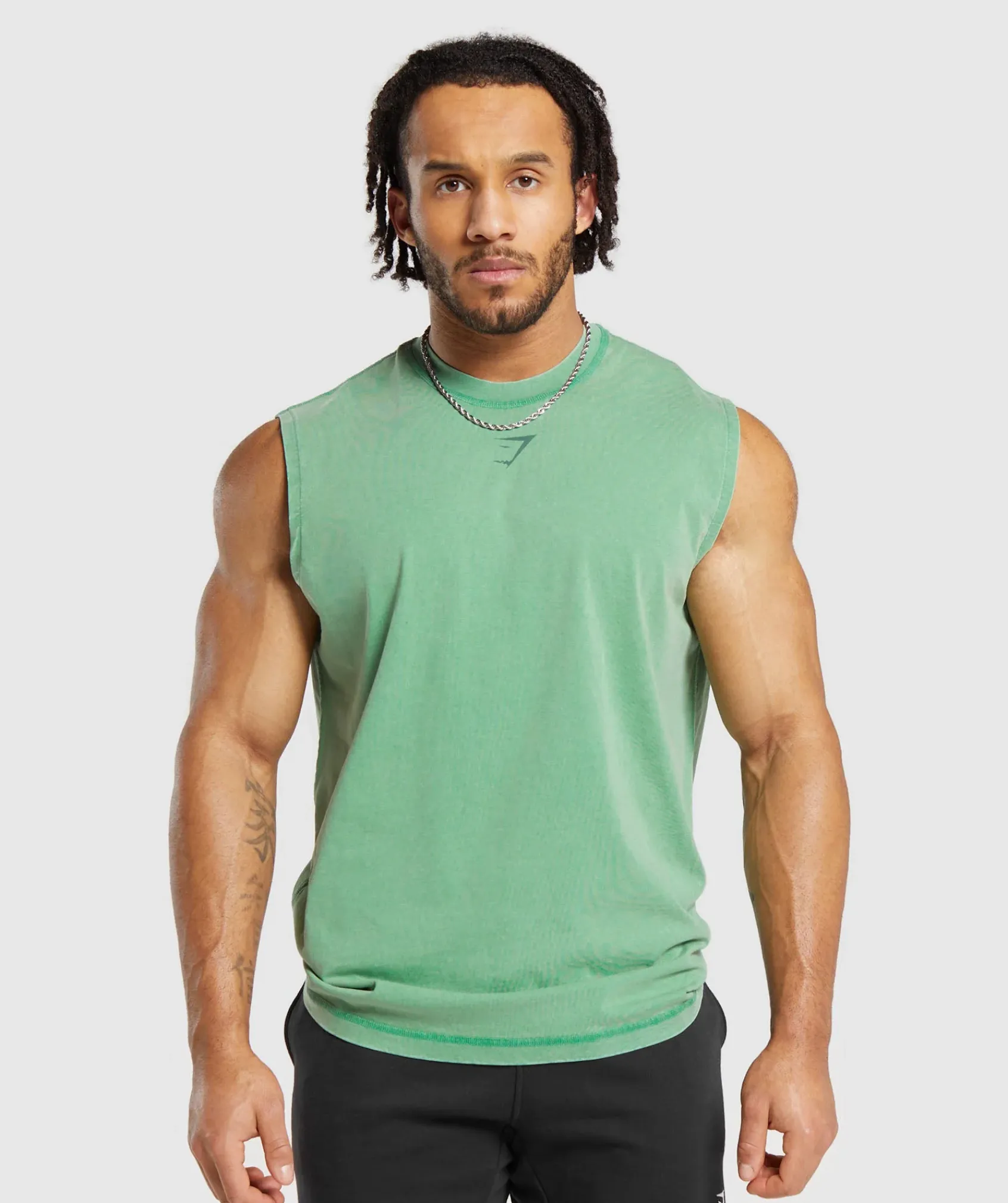 Heren Gymshark Tanktops|T-shirts*Heritage Washed Cut Off Tank