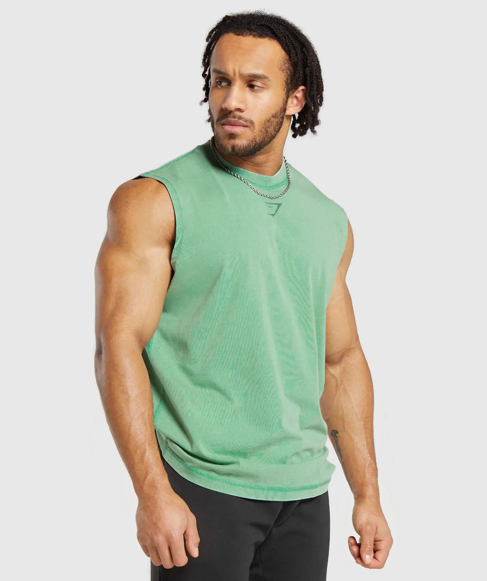 Heren Gymshark Tanktops|T-shirts*Heritage Washed Cut Off Tank
