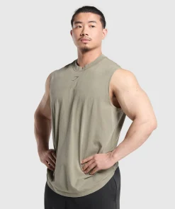 Heren Gymshark Tanktops*Heritage Washed Cut Off Tank
