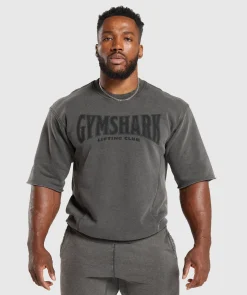 Heren Gymshark Hoodies & Truien|T-shirts*Heritage Washed Short Sleeve Crew