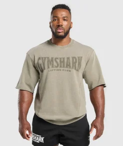 Heren Gymshark Hoodies & Truien|T-shirts*Heritage Washed Short Sleeve Crew