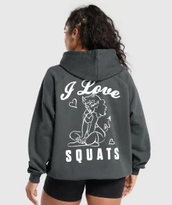 DAMES Gymshark Hoodies & Truien*I Love Squats Hoodie