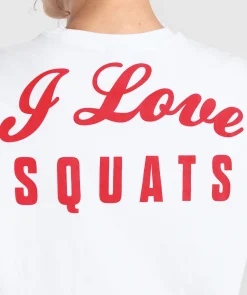 DAMES Gymshark T-shirts*I Love Squats Long Sleeve Skater