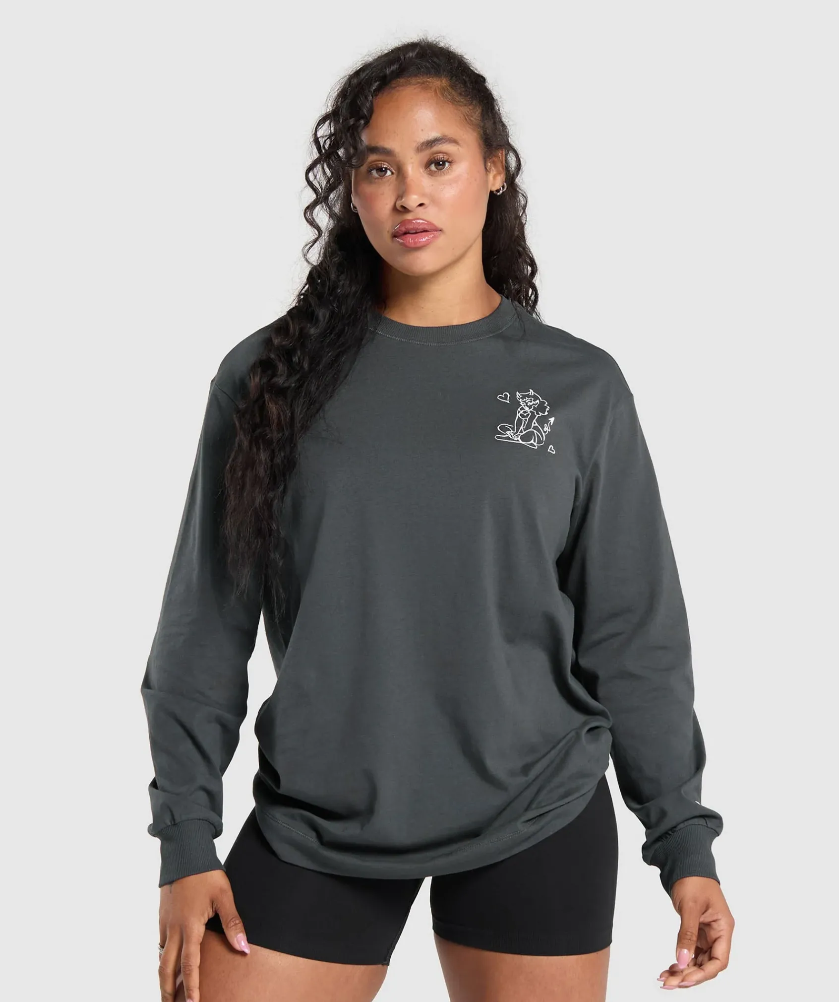 DAMES Gymshark T-shirts*I Love Squats Long Sleeve Skater
