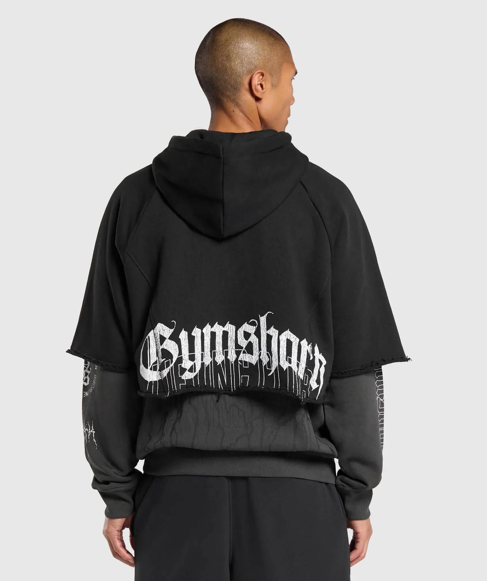 Heren Gymshark Hoodies & Truien*Layered Zip Up Hoodie