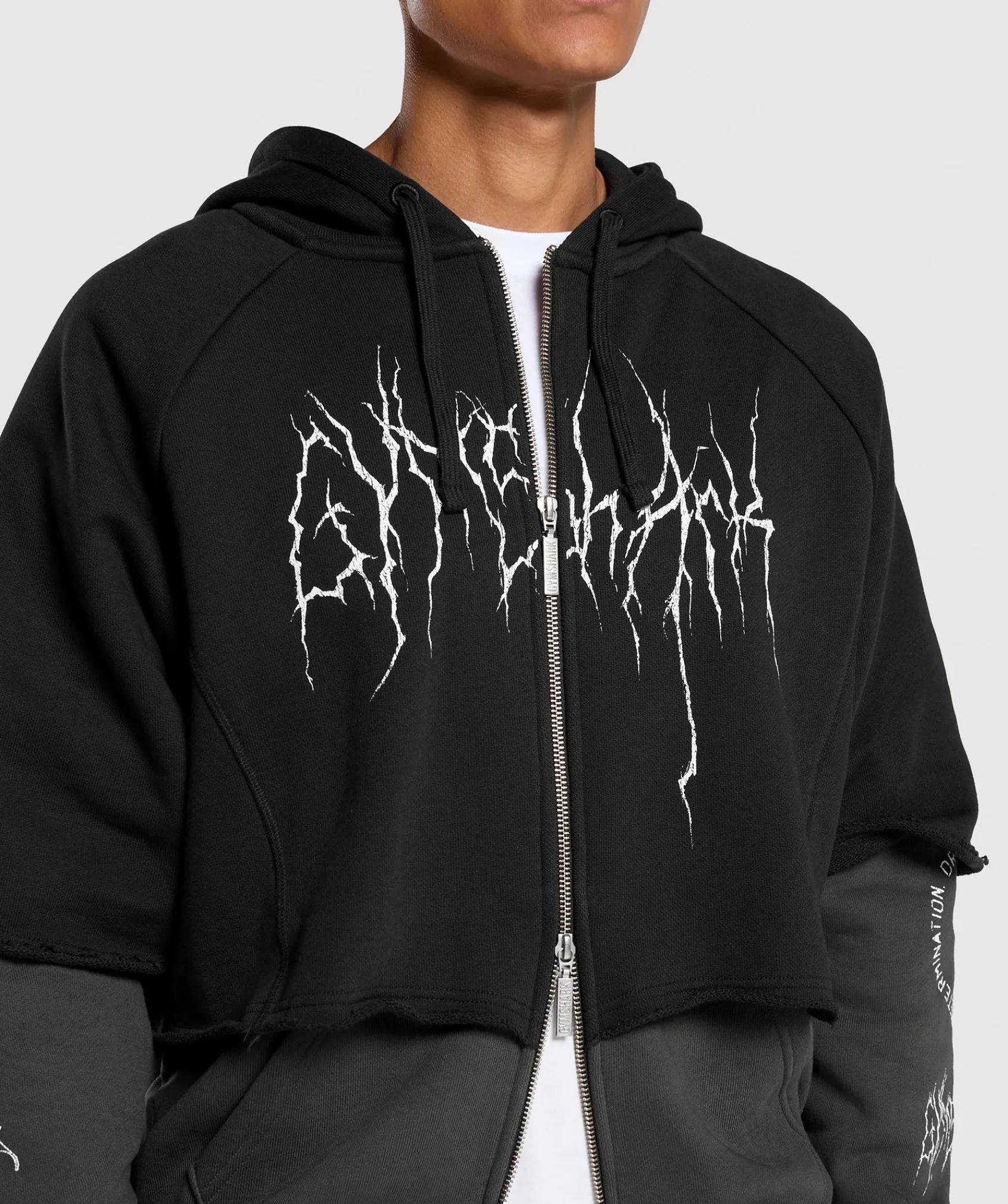 Heren Gymshark Hoodies & Truien*Layered Zip Up Hoodie
