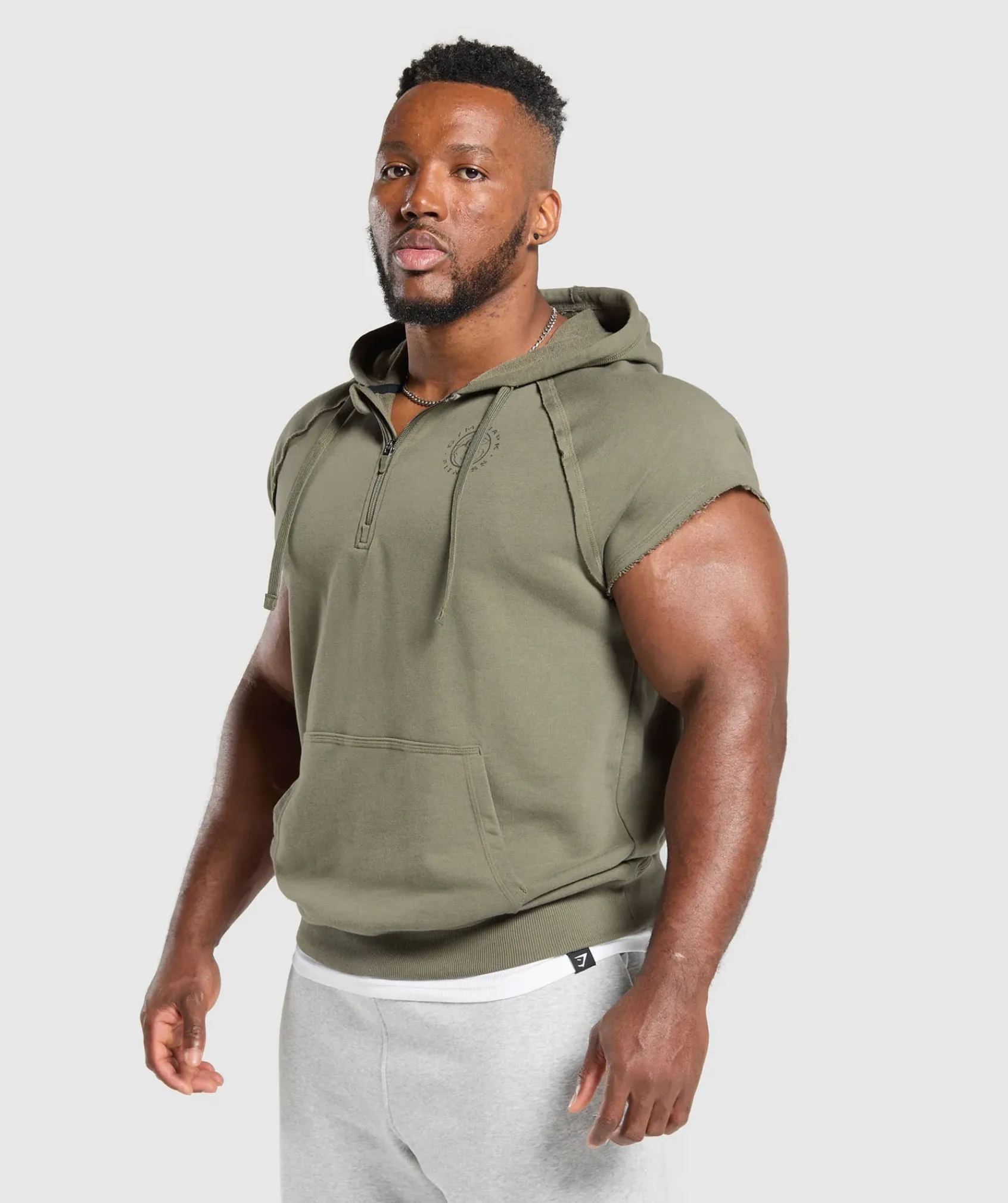 Heren Gymshark Hoodies & Truien*Legacy 1/4 Zip Cap Sleeve Hoodie