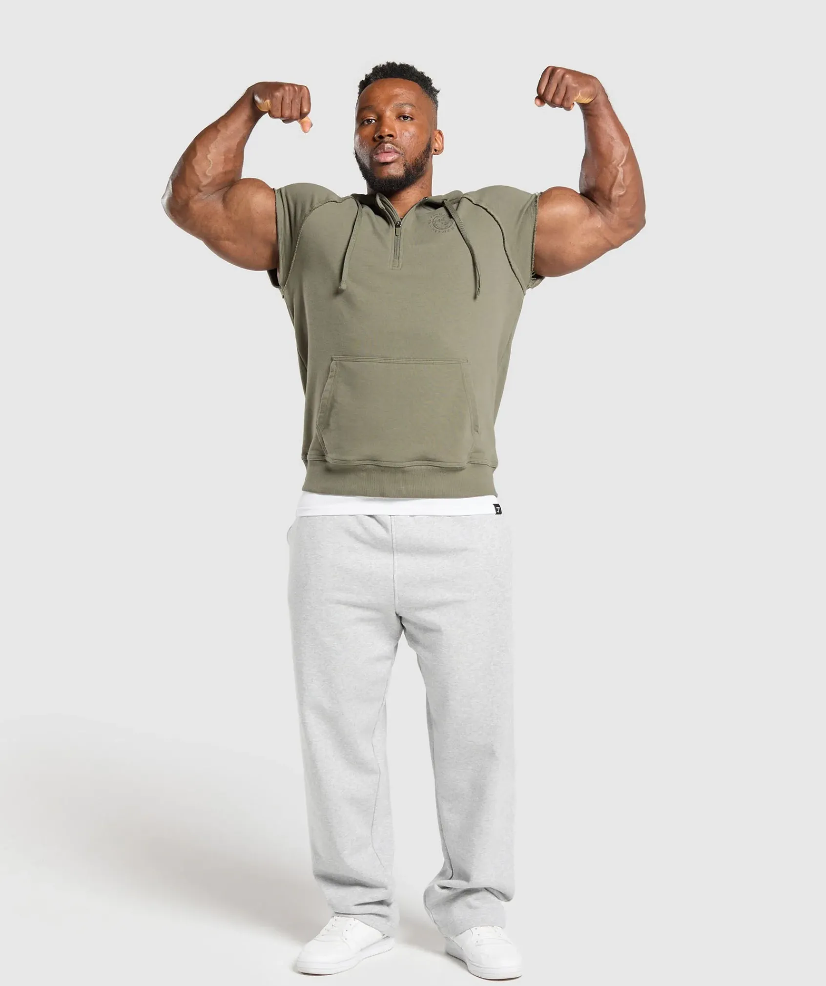 Heren Gymshark Hoodies & Truien*Legacy 1/4 Zip Cap Sleeve Hoodie