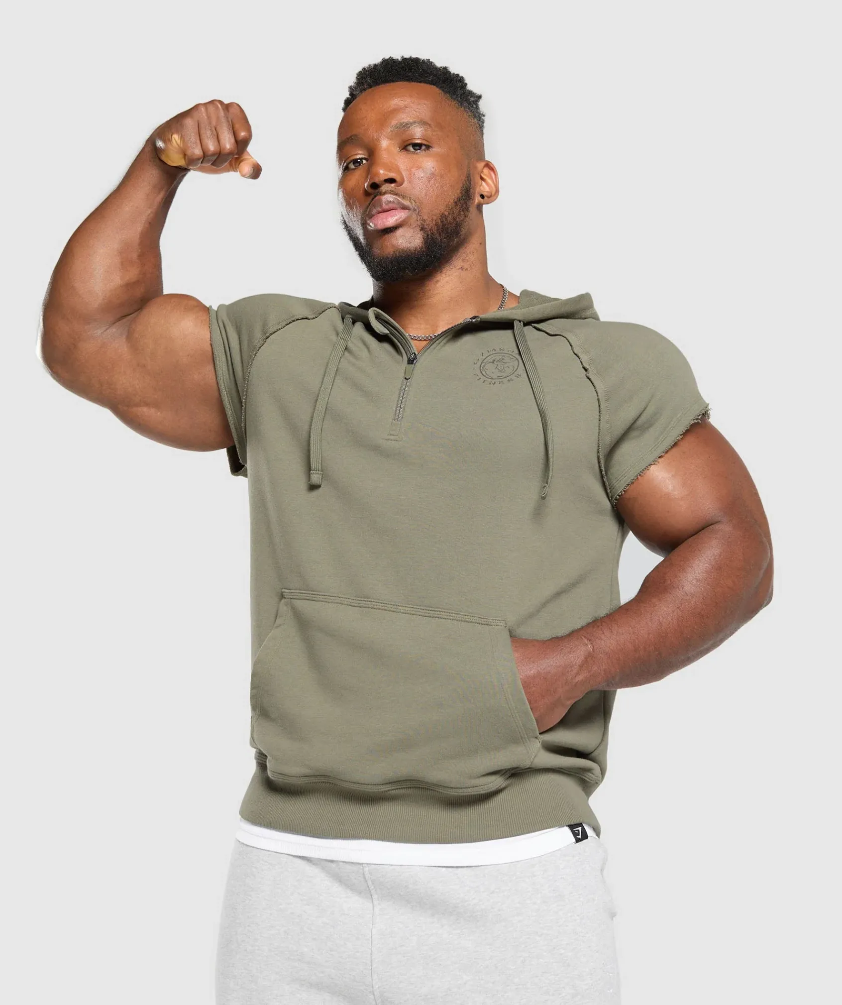 Heren Gymshark Hoodies & Truien*Legacy 1/4 Zip Cap Sleeve Hoodie