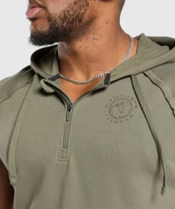 Heren Gymshark Hoodies & Truien*Legacy 1/4 Zip Cap Sleeve Hoodie