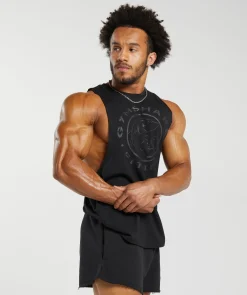 Heren Gymshark Tanktops*Legacy Drop Arm Tank