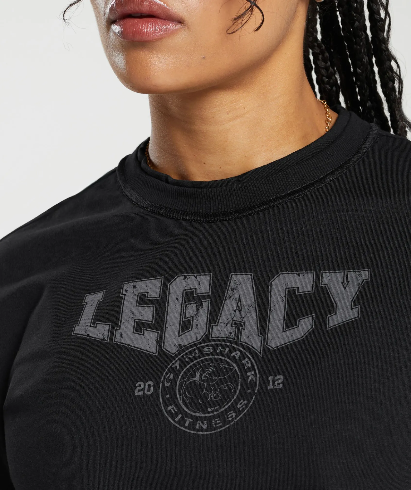 DAMES Gymshark Croptops|T-shirts*Legacy Graphic Crop Top
