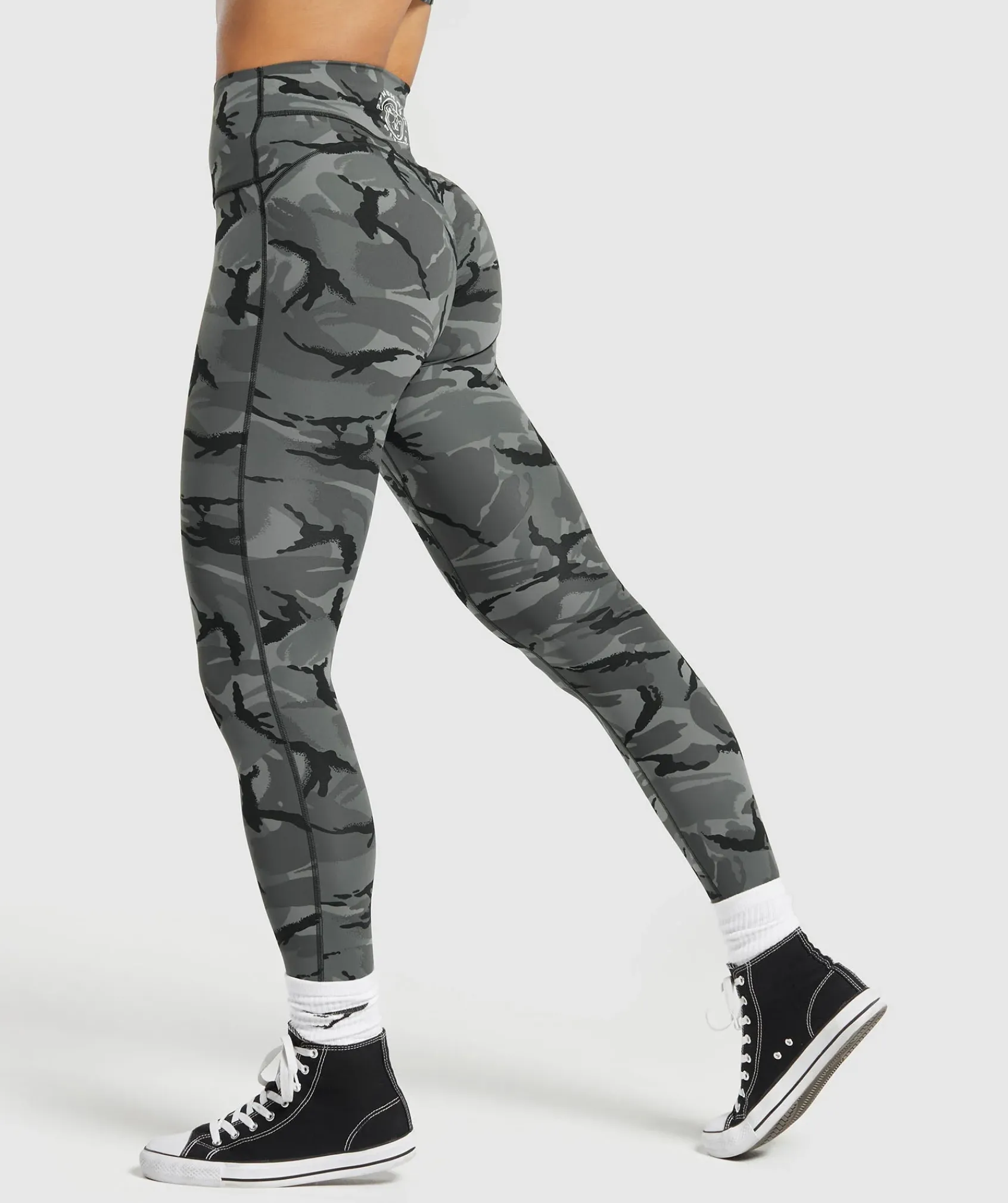 DAMES Gymshark Leggings|Scrunch Bum Leggings*Legacy Printed Regular Leggings