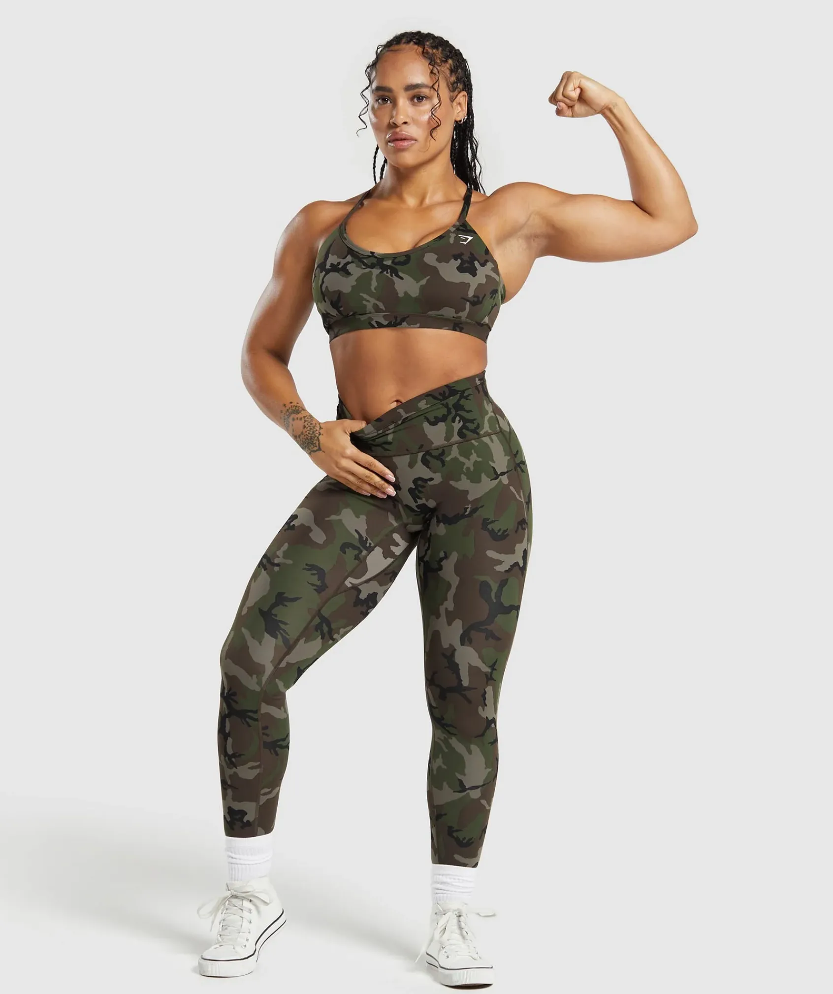 DAMES Gymshark Leggings|Scrunch Bum Leggings*Legacy Printed Regular Leggings