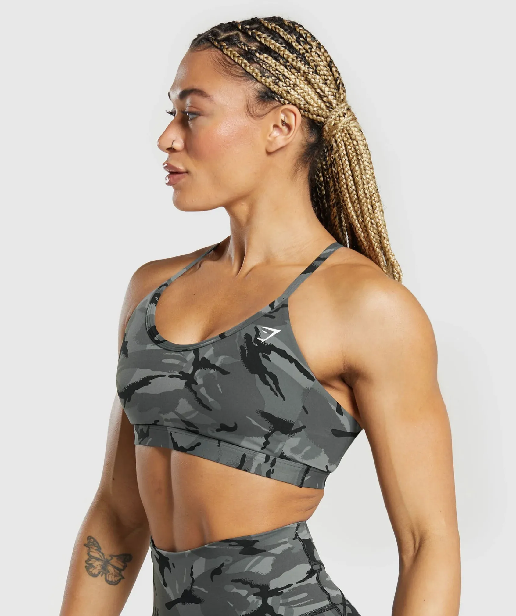 DAMES Gymshark Sport-bh's*Legacy Printed Sports Bra