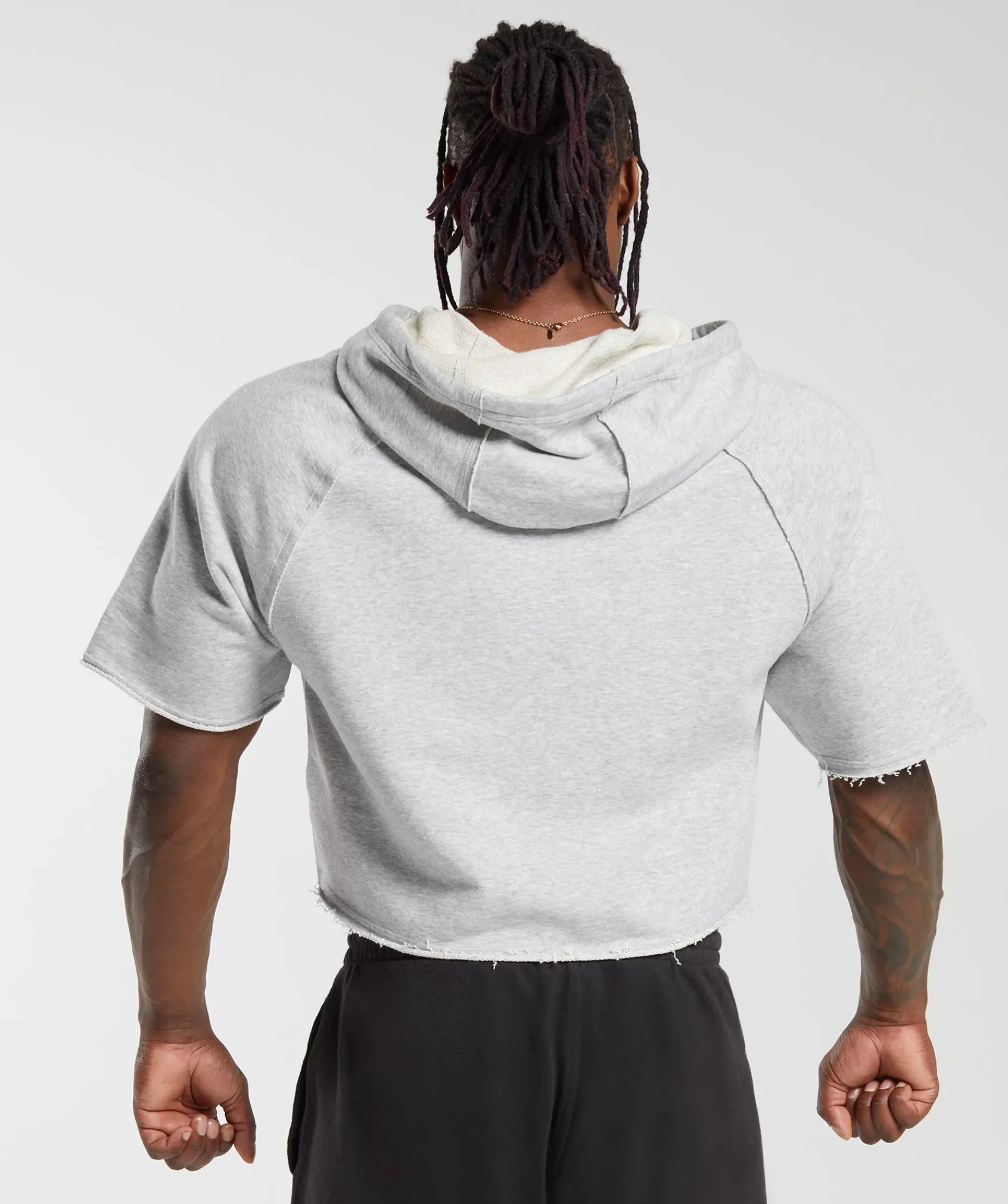 Heren Gymshark Hoodies & Truien*Legacy Short Sleeve Crop Hoodie